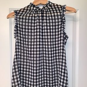 Black & White Checkered Blouse